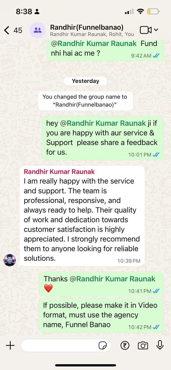 Client feedback 2